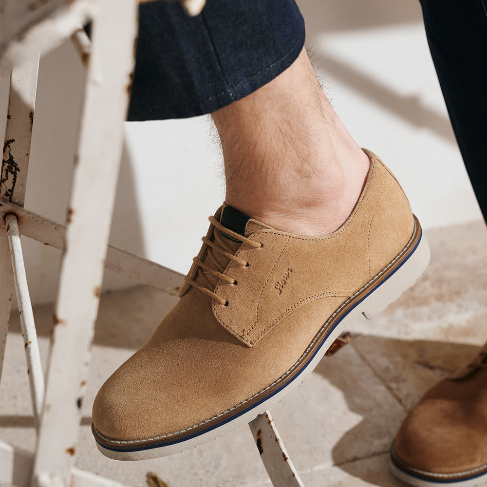 Shop Mens - Image of a man wearing Encanio-715 lace-up shoes