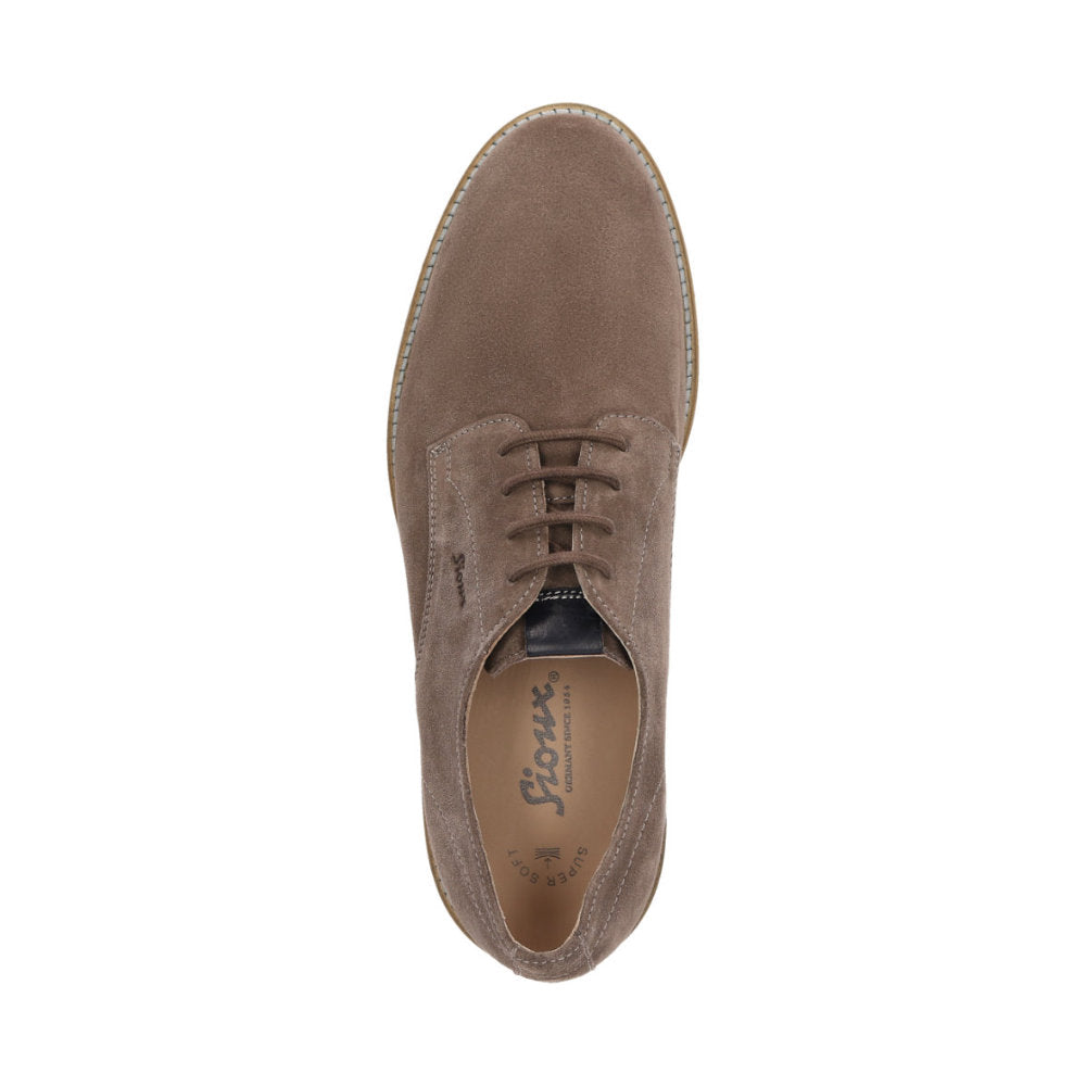 Encanio-715 12122 Taupe Lace-Up Shoes