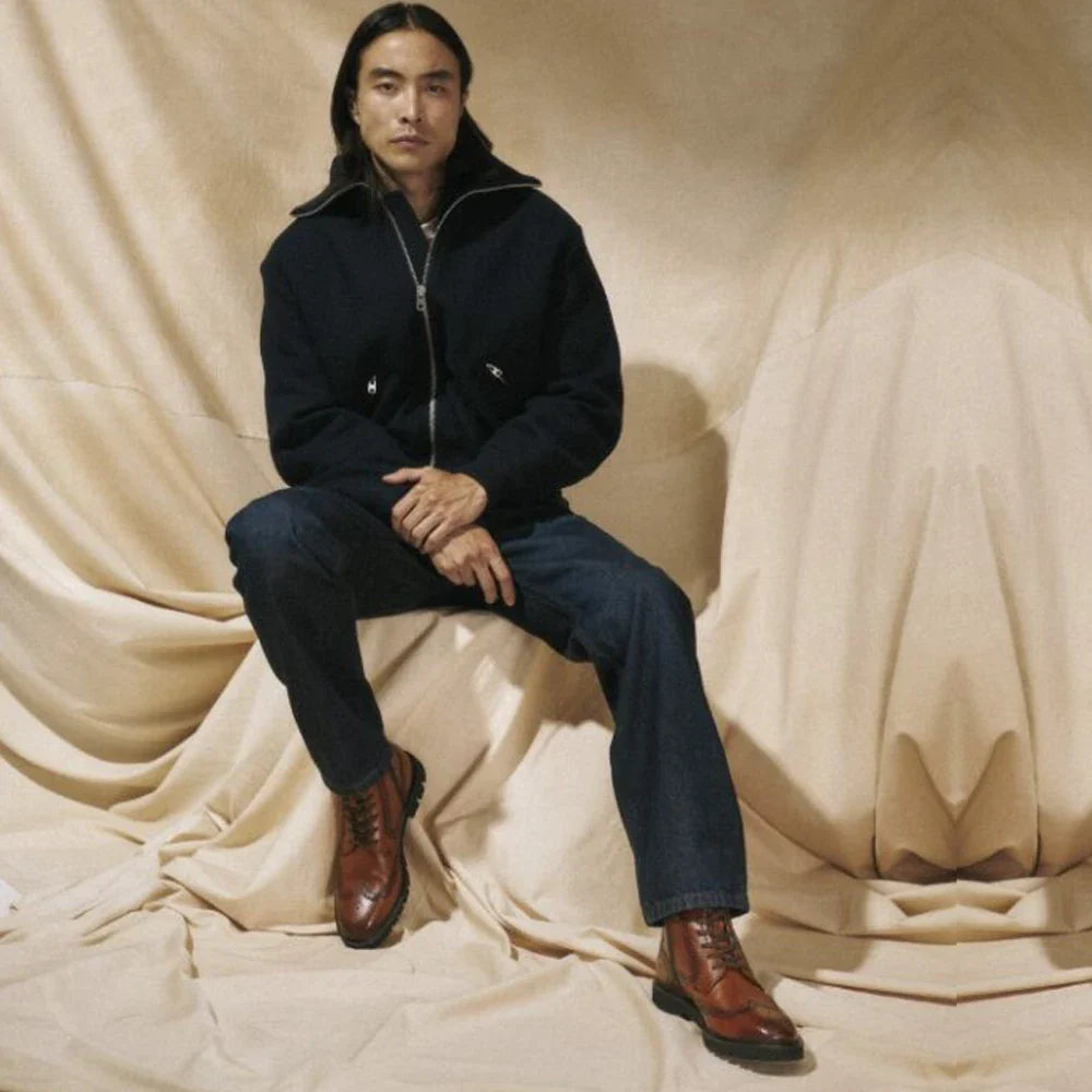 Shop Mens - Image of a man wearing Encanio-715 lace-up shoes