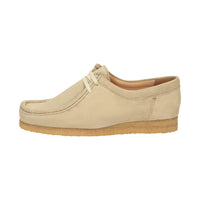 Front view of Tils Grashopper beige calf suede moccasin