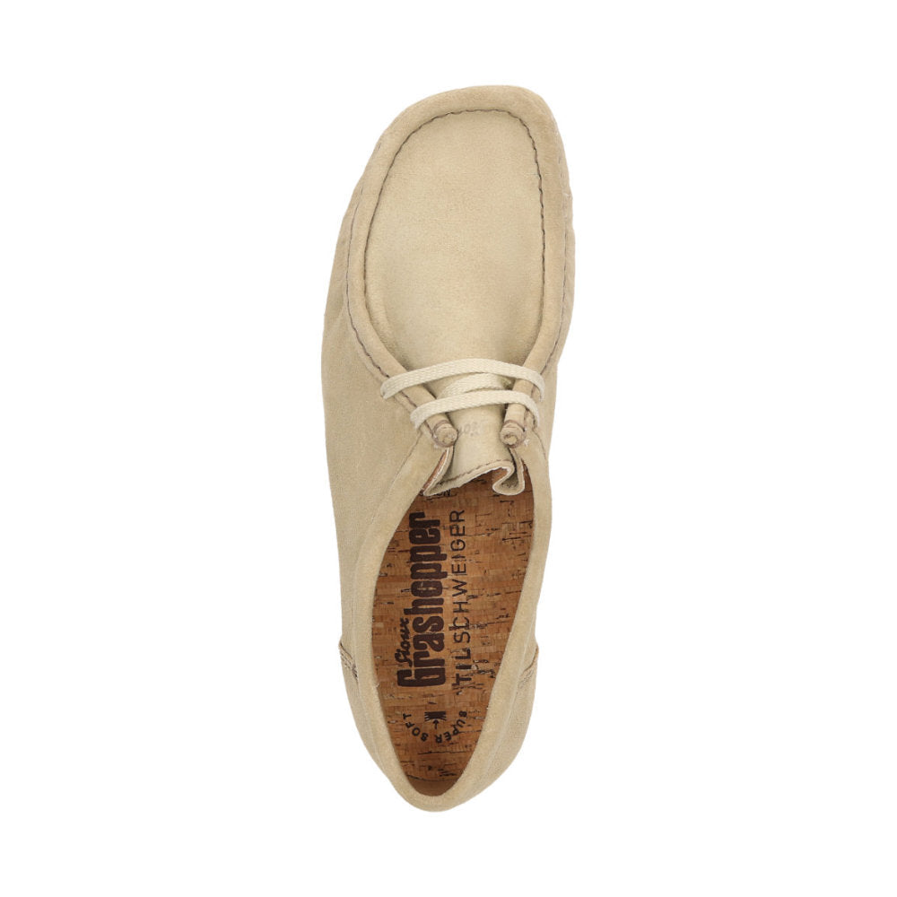 Grashopper moccasin showing crepe sole and cushioned comfort
