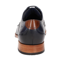 Geriondo-704 Navy Lace-Up Shoes