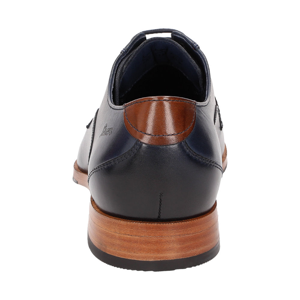 Geriondo-704 Navy Lace-Up Shoes
