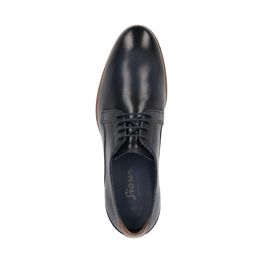 Geriondo-704 Navy Lace-Up Shoes