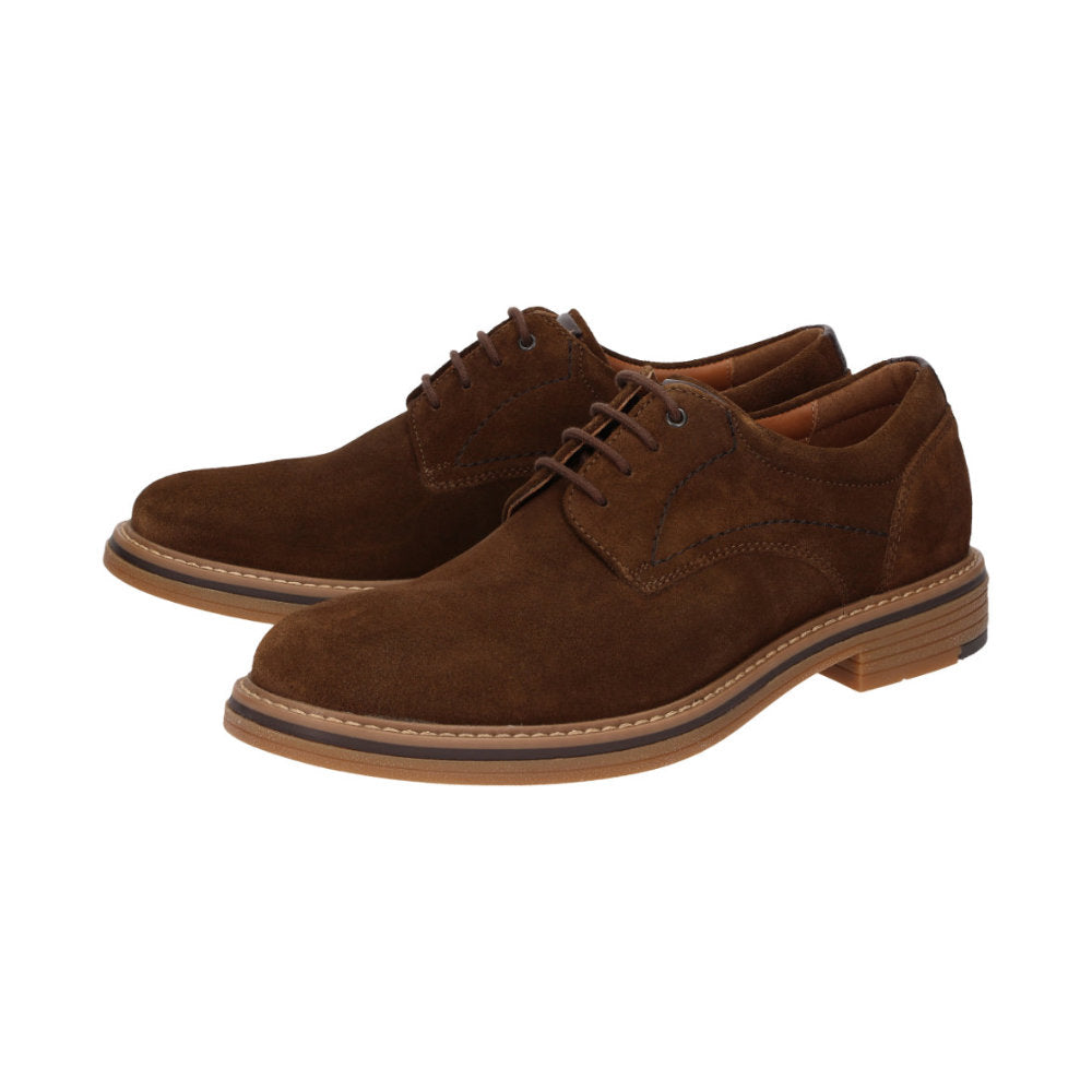 Encanio-712 Brown Lace-Up Shoes
