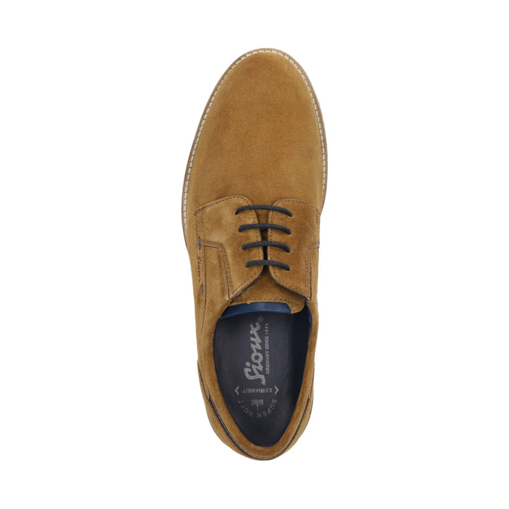 Dilip lace-up showing removable leather-covered insole