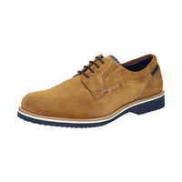 Dilip tan lace-up shoe worn lifestyle view
