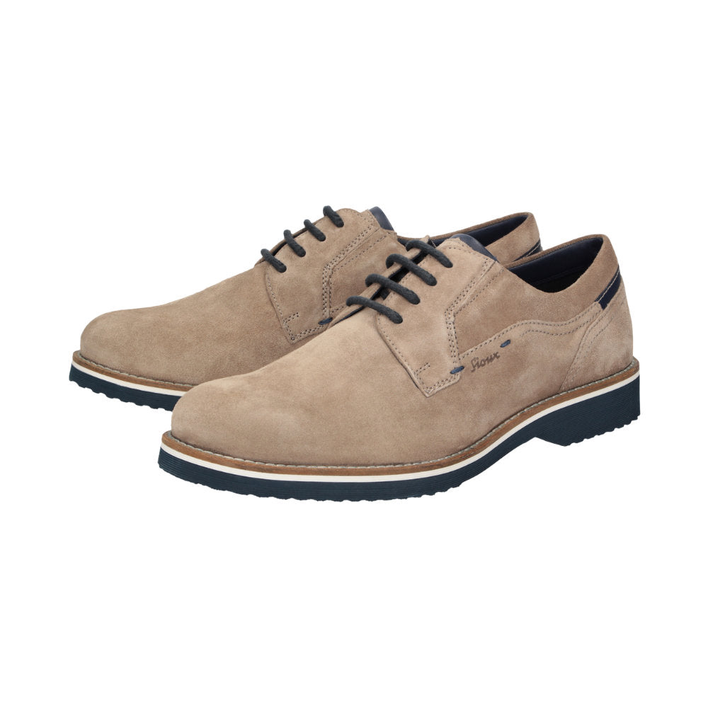 Dilip-716-H Beige Lace-Up Shoes