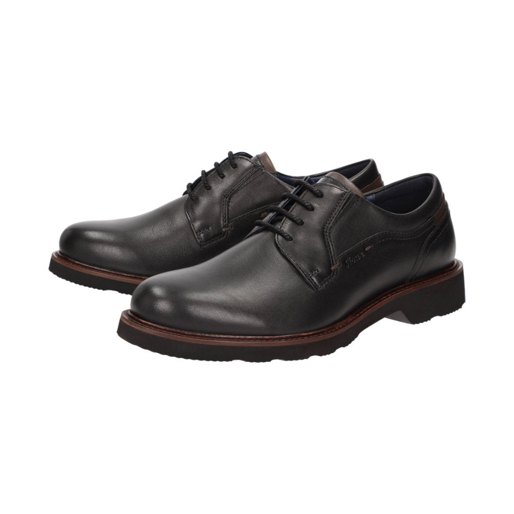 Dilip-716-H Black Lace-Up Shoes