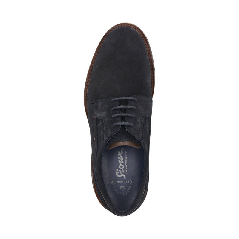 Dilip-716-H Navy Lace-Up Shoes