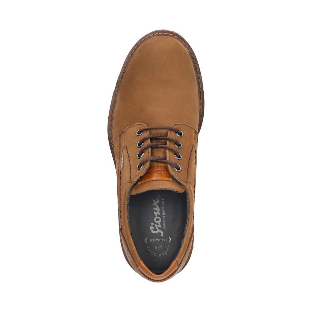 Adalrik lace-up showing removable footbed and lambskin lining