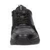Tasulio-702-J Black Lace-Up Trainers