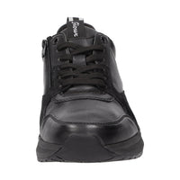 Tasulio-702-J Black Lace-Up Trainers