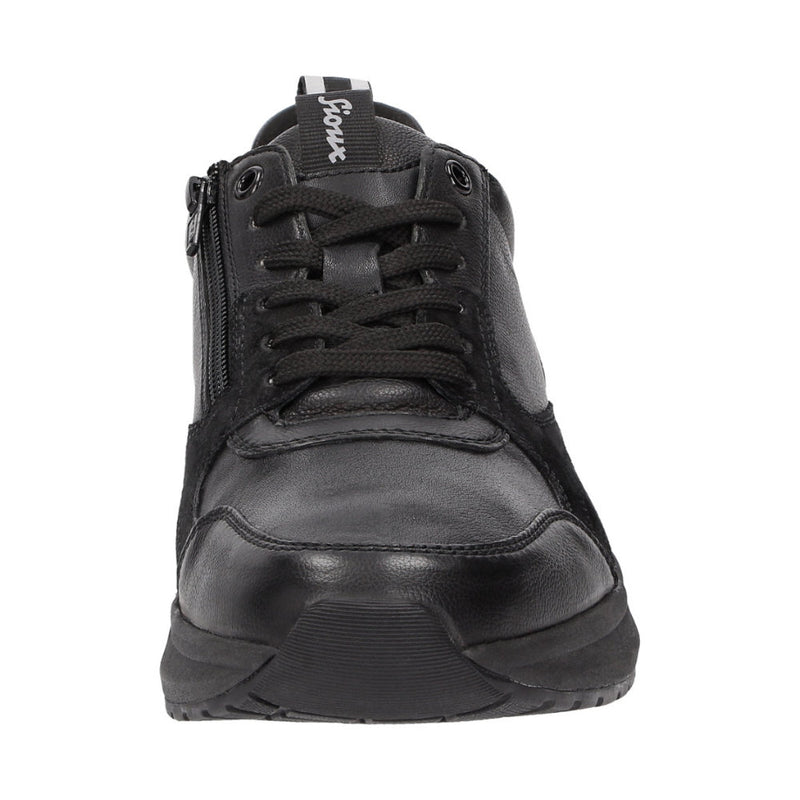 Tasulio-702-J Black Lace-Up Trainers