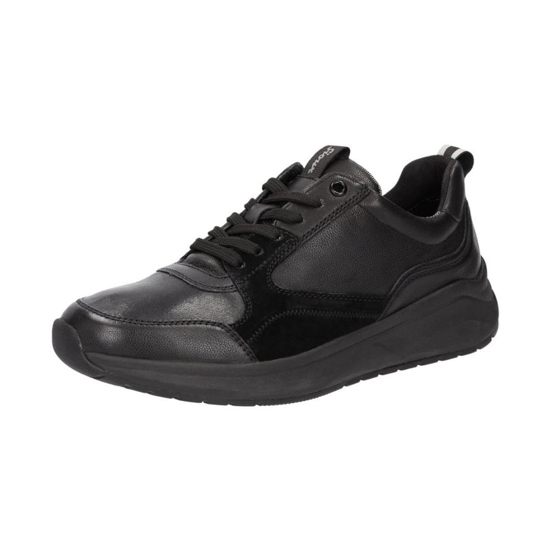Tasulio-702-J Black Lace-Up Trainers