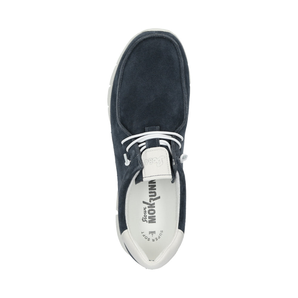 Mokrunner-H-007 Navy Lace-Up Shoes