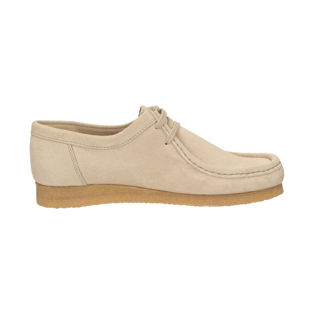 Inside view of Grashopper-H-011 cream calf suede barefoot loafer / mocassin for men