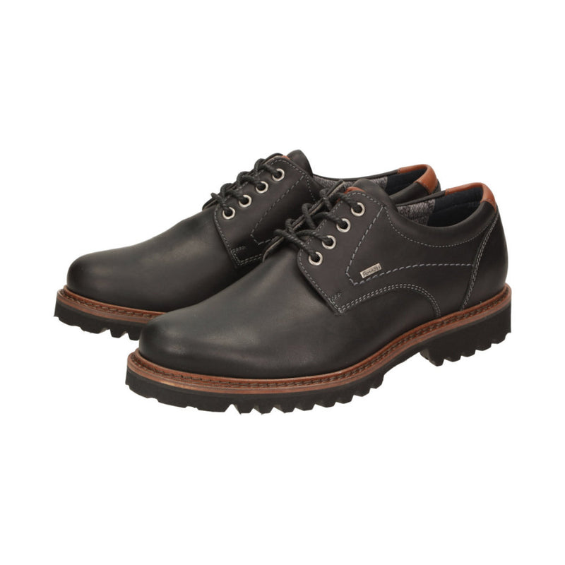 Adalrik-703-Tex-H Black Lace-Up Shoes