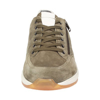 Top-down view of Turibio lace-up with padded collar