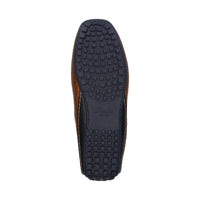 Close-up of Carulio perforated nappa calfskin craftsmanship