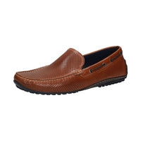 Carulio brown driving moccasin worn lifestyle view