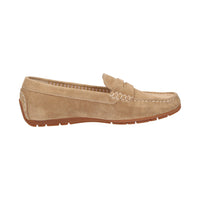 Back view of brown Carmona leather moccasin