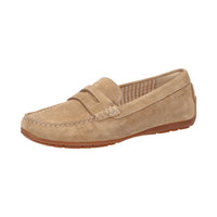 Carmona brown moccasin worn lifestyle view