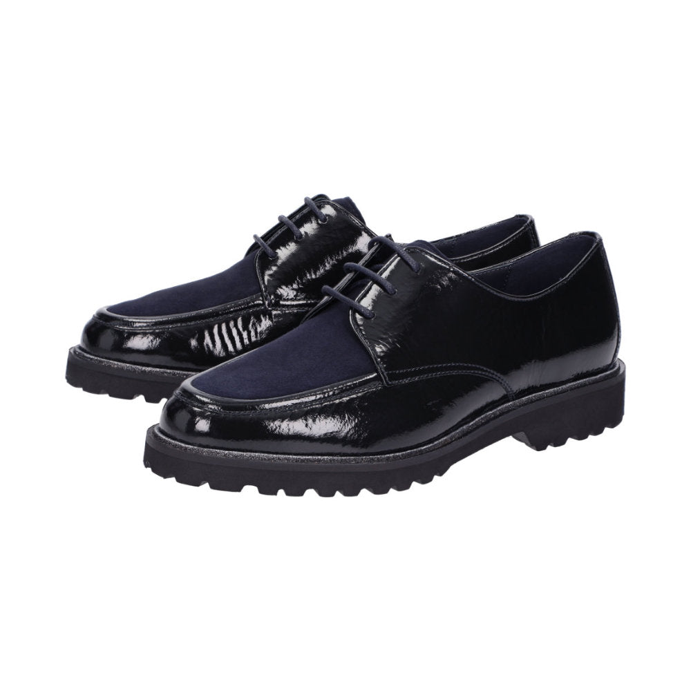 Meredith-749-H Navy Lace-Up Shoes