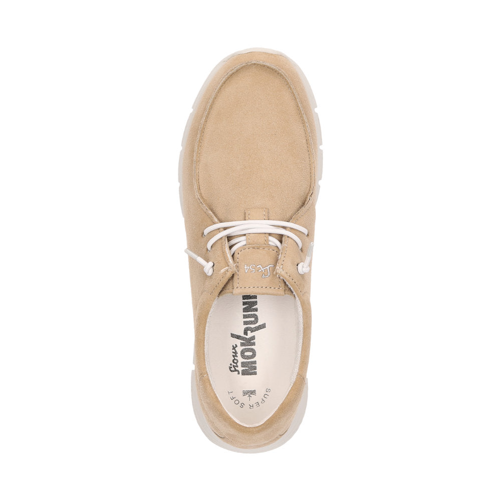 Mokrunner-D-007 Beige Lace-Up Shoes
