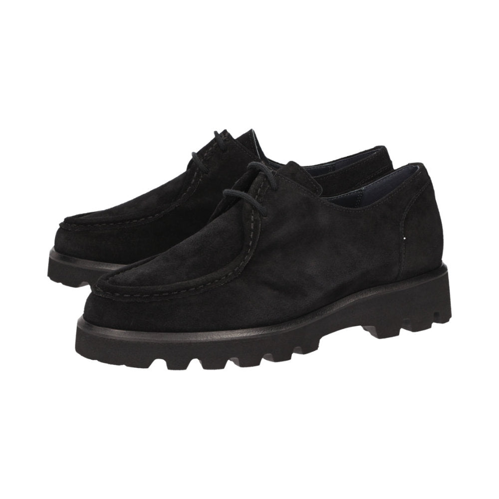 Meredira-752-H Black Lace-Up Shoes