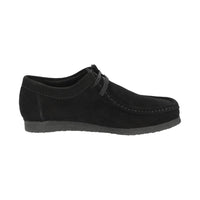 Inside view of Grashopper-D-015 black calf suede barefoot loafer / mocassin for women slim fit