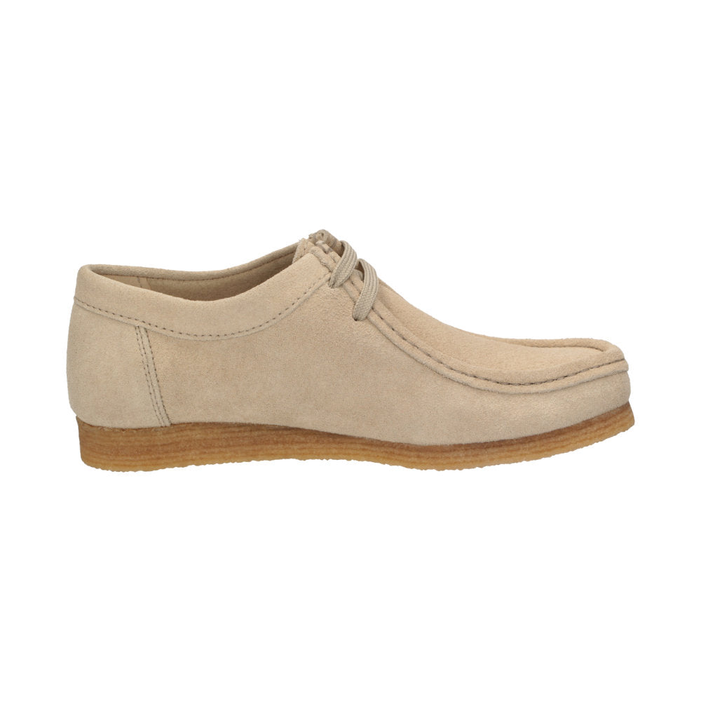 Inside view of Grashopper-D-015 cream calf suede barefoot loafer / mocassin for women slim fit