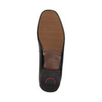 Campina black moccasin worn lifestyle view