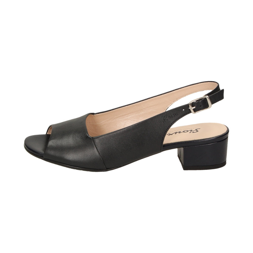 Zippora 63633 Black Slingback Sandals