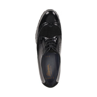 Meredith-703-H Black Lace-Up Shoes