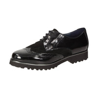 Meredith-703-H Black Lace-Up Shoes