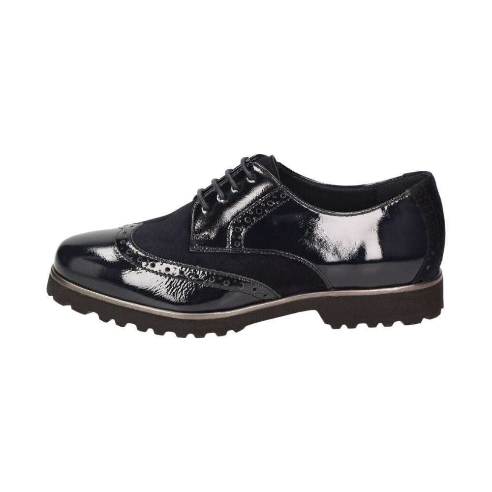 Meredith-703-H Navy Lace-Up Shoes