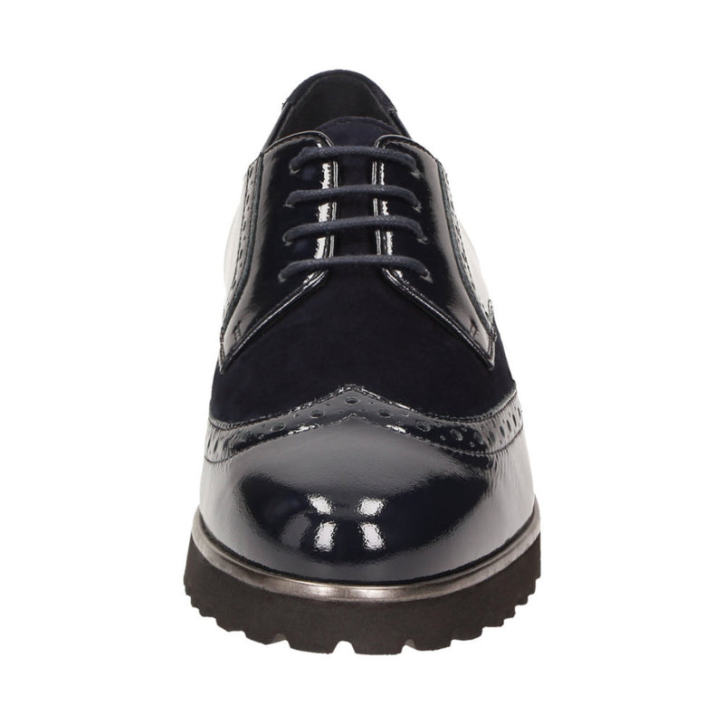 Meredith-703-H Navy Lace-Up Shoes