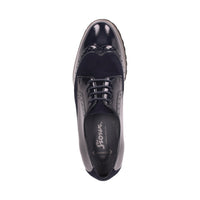Meredith-703-H Navy Lace-Up Shoes