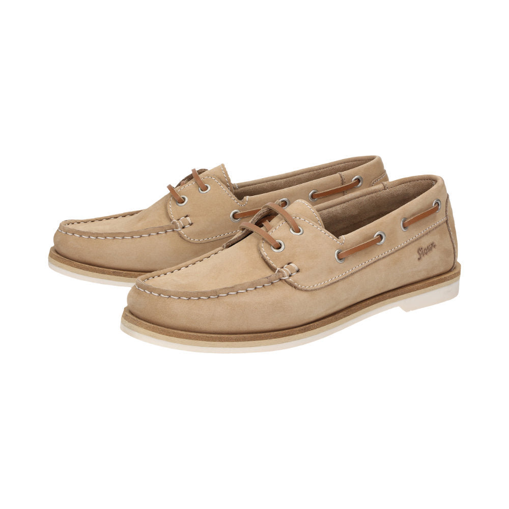 Nakimba-700 Beige Lace-Up Shoes