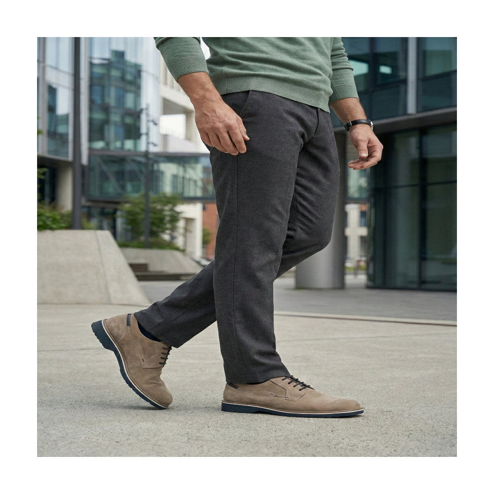 Dilip-716-H Beige Lace-Up Shoes
