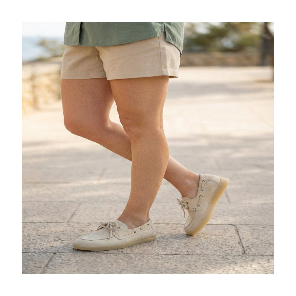 Melosana-700 Cream Lace-Up Shoes