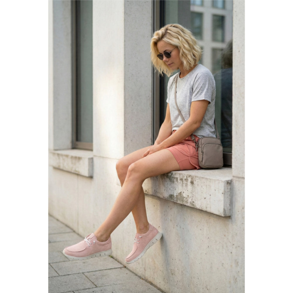 Mokrunner-D-007 Pink Lace-Up Shoes