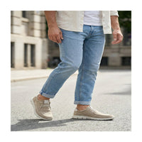 Mokrunner-H-007 Beige Lace-Up Shoes