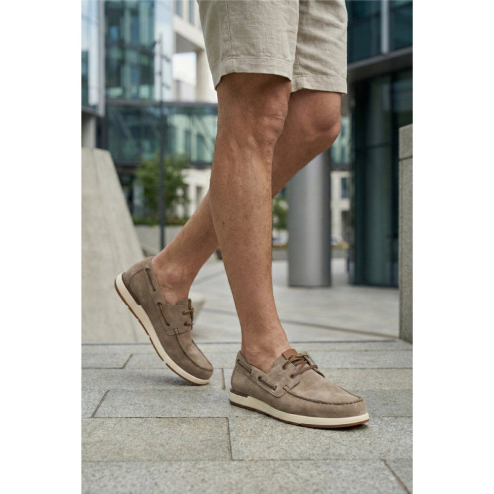 Nurilinos-702 Beige Lace-Up Shoes
