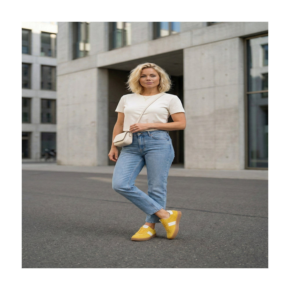 Tedroso-Da-717 Yellow Trainers 41976