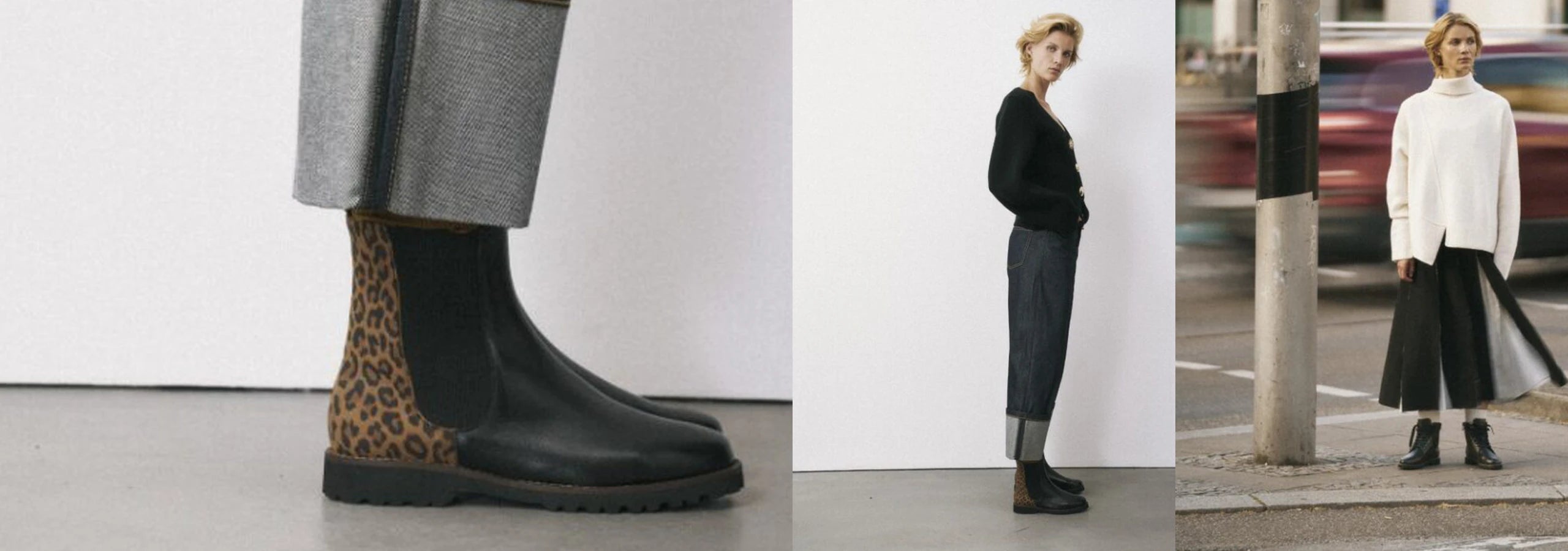 female model with different sioux boots