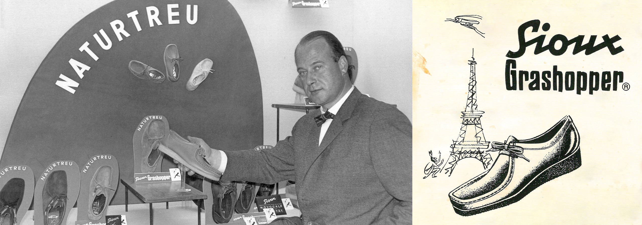 Sioux Grashopper - image of 1960s Sioux display and logo