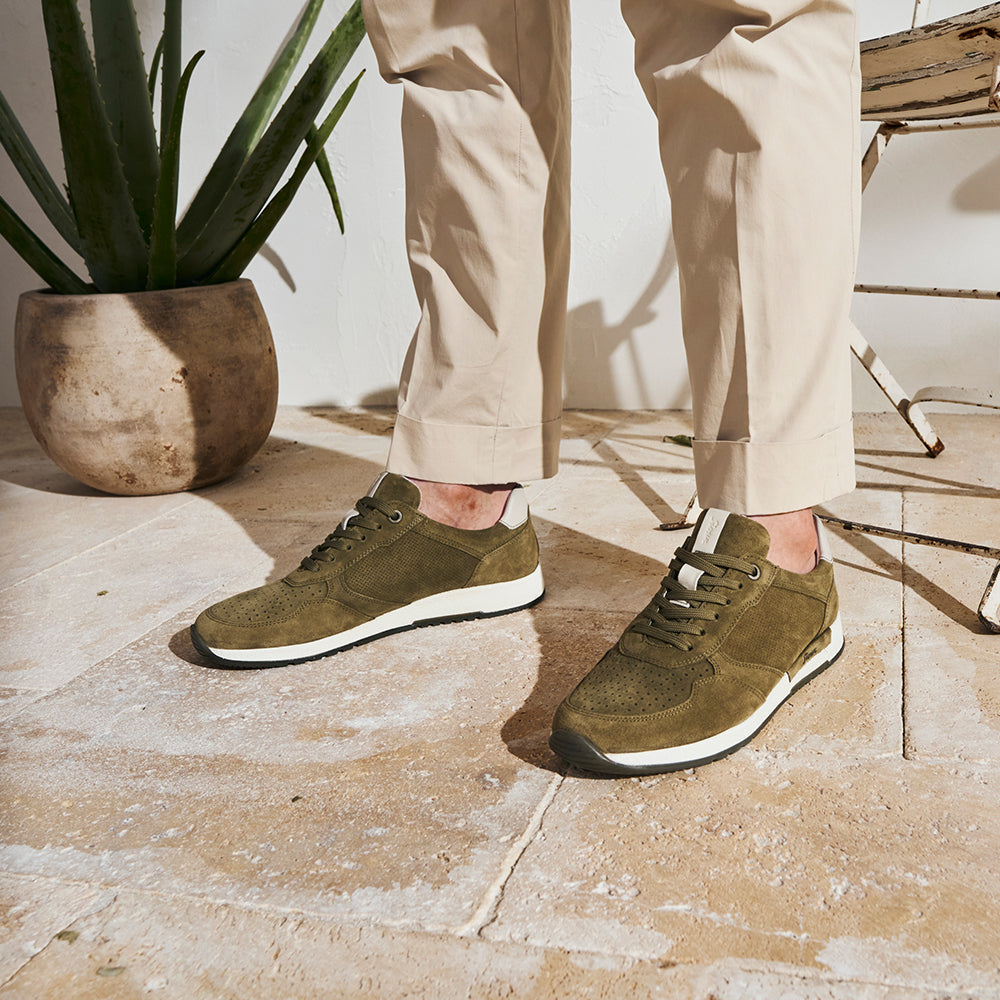 Image of man wearing Sioux trainers