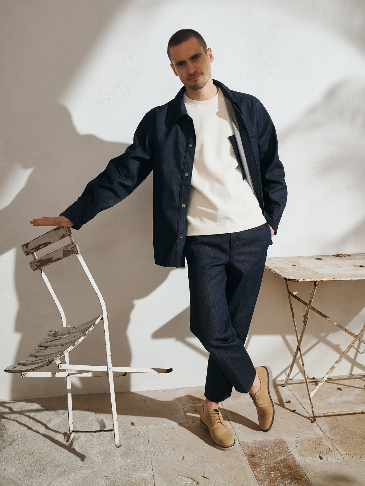 Shop Mens - Image of a man wearing Encanio-715 lace-up shoes